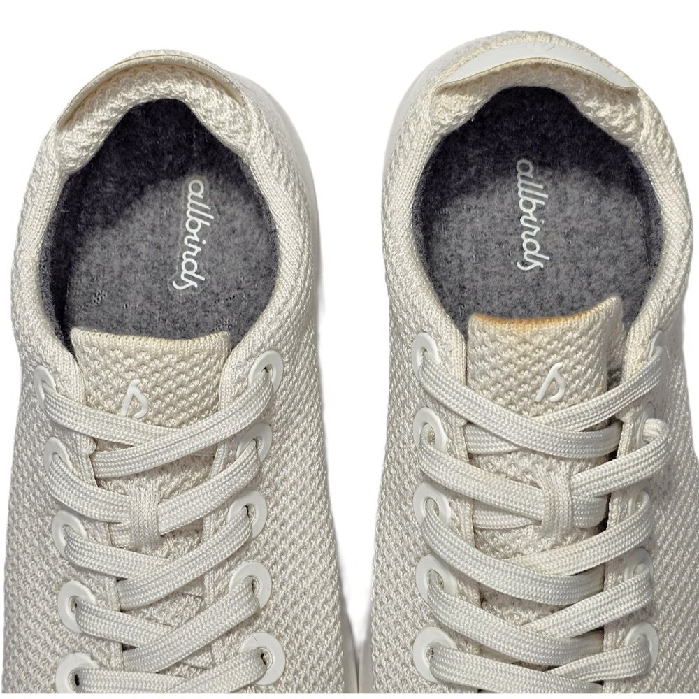 Allbirds Womens Tree Piper Sz 9 White Knit Lace Up Lightweight Comfort Sneakers - Picture 7 of 15